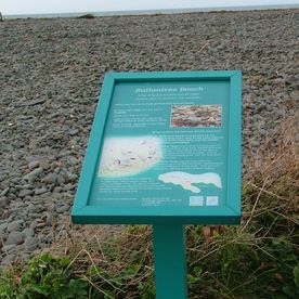 Beach interpretation sign