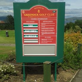 Golf club signs, golf club signage, golf signs, entrance signs.